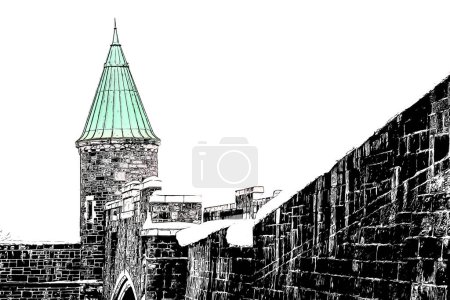 Téléchargez les photos : Détails de l'architecture de la ville de Québec, Canada - en image libre de droit