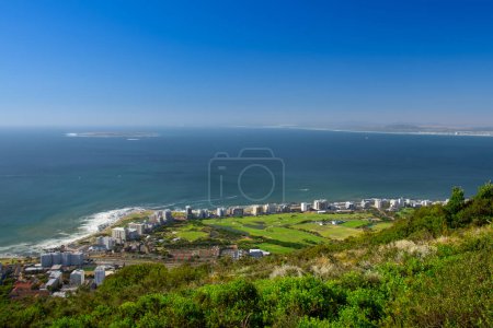 Photo for View of beautiful Cape Town from Table Mountain, South Africa - Royalty Free Image