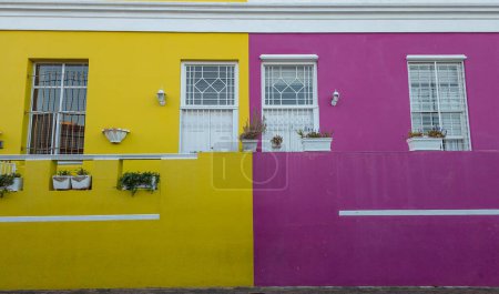 Téléchargez les photos : Architecture colorée du quartier malais du Cap, Afrique du Sud - en image libre de droit