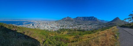 Foto de Vista de una parte de la hermosa Ciudad del Cabo desde Signal Hill Sudáfrica - Imagen libre de derechos