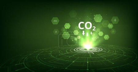 The idea of reducing CO2 emissions to limit global warming.Lower CO2 levels with sustainable development on renewable energy, planting tree, and green energy to stop climate change.	