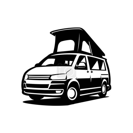 camping-car camping-car van moteur maison caravane véhicule vecteur isolé