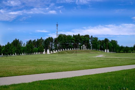 Die Gegend um die Kathedrale in Aglona in Lettland