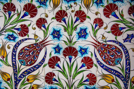 Foto de Patrones de fabricación de azulejos y arte cerámico en Kutahya, Turquía. - Imagen libre de derechos