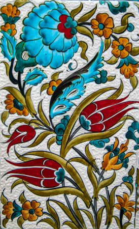 Foto de Patterns of tile making and ceramic art in Kutahya, Turkey. - Imagen libre de derechos