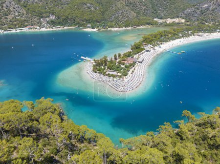 Téléchargez les photos : Plage d'Oludeniz, Blue Lagoon aerial, Turquie - en image libre de droit