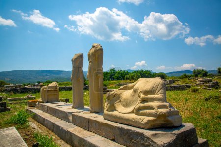 Foto de Estatua arcaica de Hera en Samos, Heraion Ancient City - Grecia - Imagen libre de derechos