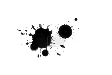 Photo for Abstract splatter black color background. illustration design. - Royalty Free Image