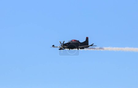 Photo for Turkey / Izmir, September 9, 2022, Izmir Independence day celebrations, Turkish Stars airplane show Turkish Air Force aerobatic demonstration team which called - Royalty Free Image
