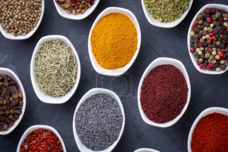Photo for Mixed various spices, Assorted various spices - Royalty Free Image