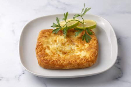 Saganaki is a Greek delicacy of fried cheese.