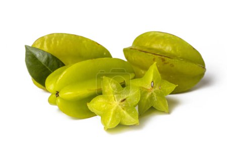 Téléchargez les photos : Carambola biologique fruits asiatiques, fruits étoiles. - en image libre de droit