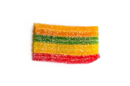 Photo for A colorful group of chewy sour candy sticks stacked. - Royalty Free Image