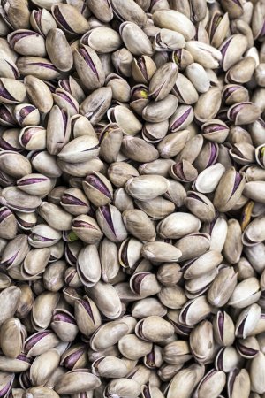 Photo for Pistachio texture. Nuts. Green fresh pistachios as texture - Royalty Free Image