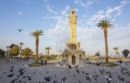 Photo for Travel concept photo; Turkey / Izmir / Konak / Historical Old Clock Tower / Konak Square - Royalty Free Image