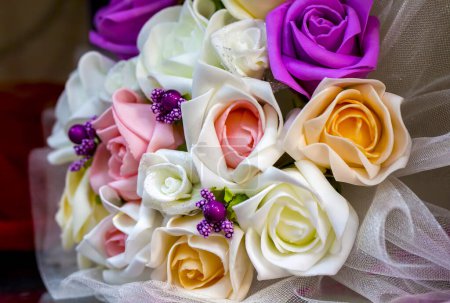 Téléchargez les photos : Bouquet de fleurs colorées nuptiales. La fleur de mariage. - en image libre de droit