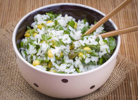 Téléchargez les photos : Aliments délicieux ; riz aux légumes. Riz aux légumes. - en image libre de droit