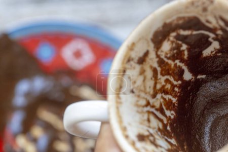 Photo for Coffee fortune-telling in the Turkish coffee cup - Royalty Free Image