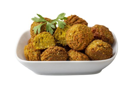Photo for Falafel; traditional Lebanese appetizer made from chickpeas. - Royalty Free Image