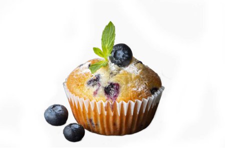 Téléchargez les photos : Muffins aux bleuets frais maison délicieux - en image libre de droit