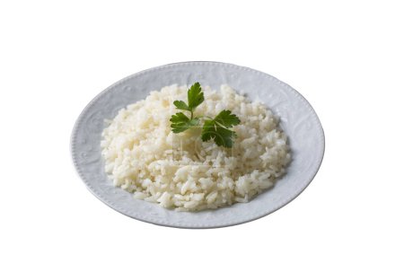 Foto de Pilaf de arroz llano, nombre turco; pilavi pirinc - Imagen libre de derechos