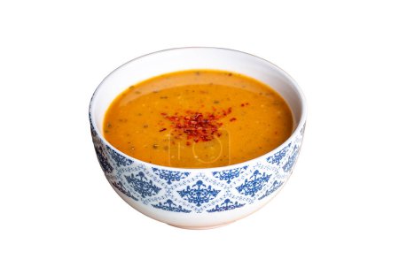 Traditional delicious Turkish foods; Ezogelin soup