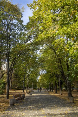 Shumen - Bulgaria, October 29, 2023, Autumn in the city Park Shumen