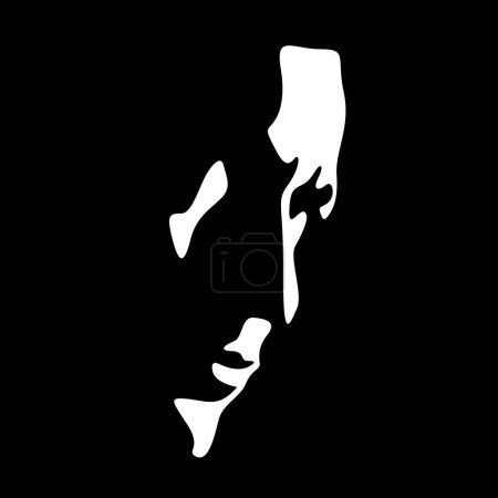Ilustración de Vector blanco y negro luz y sombra imagen aislada de cara masculina formada por la sombra. perfil masculino severo. útil para publicidad de productos para hombres, barbería, tiendas de ropa para hombres, logotipo, impresión, póster - Imagen libre de derechos