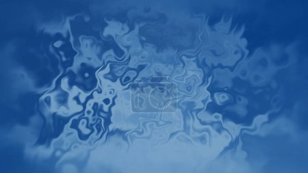Foto de Fondo azul de la ondulación del agua presenta ondulación líquida azul metálica a través de la pantalla en un patrón abstracto. - Imagen libre de derechos