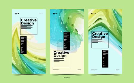 banners design watercolor vector set, cover, poster abstract brush, abstract banner design web template, set of creative web banners,Business ad banner, presentation. brochure layout, flyers