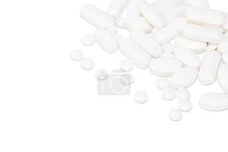 Isolated Pills on White Background