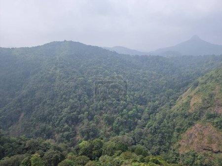 Spectacular view of the mountains in silent valley national park, Palakkad, Kerala India. 