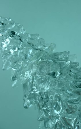 Ice growths abstract patterns on white background free royalty stock photo
