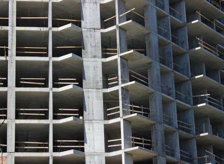 Frame Structure Of Concrete Floors And Columns Of Multi Storey Buildings 