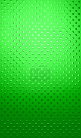 Abstract texture of embossed squares elements on green background stock photo for vertical story