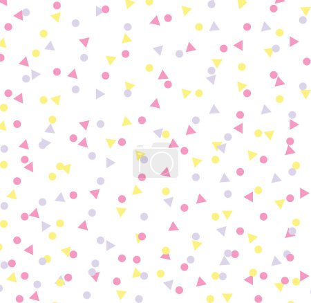 Birthday Party Pattern Background With Confetti