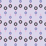 Abstract Circle Dot Line Vertical Pattern