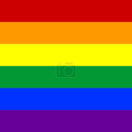 Illustration for Pride Rainbow Stripe Background. Horizontal Stripe Background - Royalty Free Image