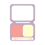 Face Powder Makeup Icon Vector Illustration