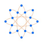 Colorful Atom Icon Vector Illustration