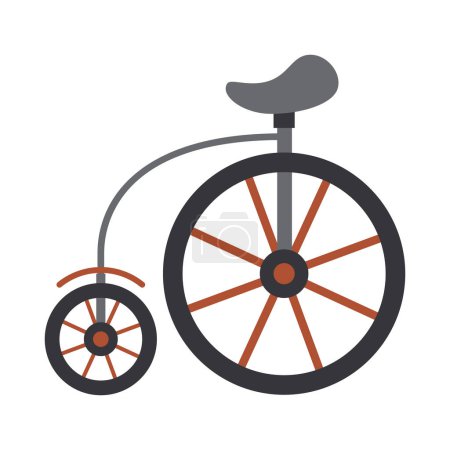 Téléchargez les illustrations : Icône de vélo Velocipede Vintage - en licence libre de droit