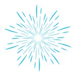 Blue Fireworks Sparkle Vector Illustration