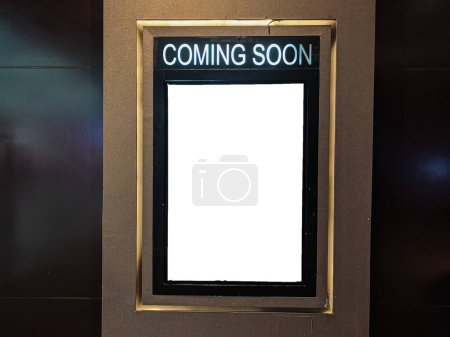 Photo for Information boards in theaters, used to inform upcoming films - Royalty Free Image