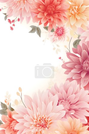 Colorful Watercolor Painted Flowers - Exquisite Petals and Delicate Brushstrokes