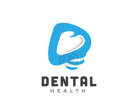 Téléchargez les illustrations : D dentiste initiale logo dentaire icône symbole conception modèle illustration inspiration - en licence libre de droit