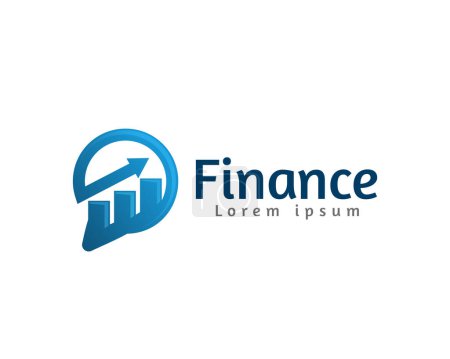 Téléchargez les illustrations : Chat forum consultation finance logo icône symbole conception modèle illustration inspiration - en licence libre de droit