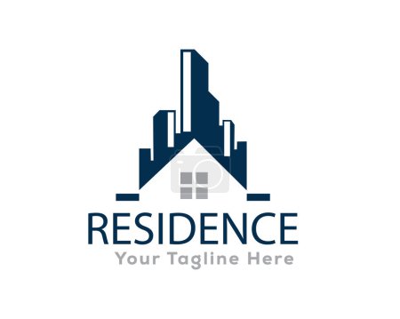 Illustration for Home house building property real estate logo icon symbol design template illustration inspiration - Royalty Free Image