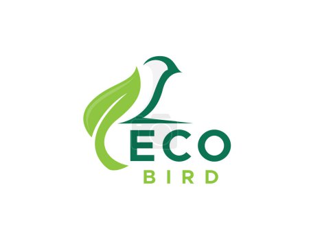 Illustration for Bird leaf art logo icon symbol design template illustration inspiration - Royalty Free Image