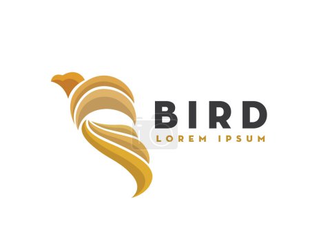 Téléchargez les illustrations : Abstraite beauté oiseau mouche logo icône symbole conception modèle illustration inspiration - en licence libre de droit