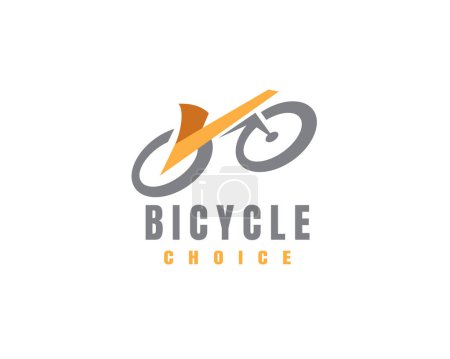 Téléchargez les illustrations : Vélo vérifier service logo icône symbole conception modèle illustration inspiration - en licence libre de droit